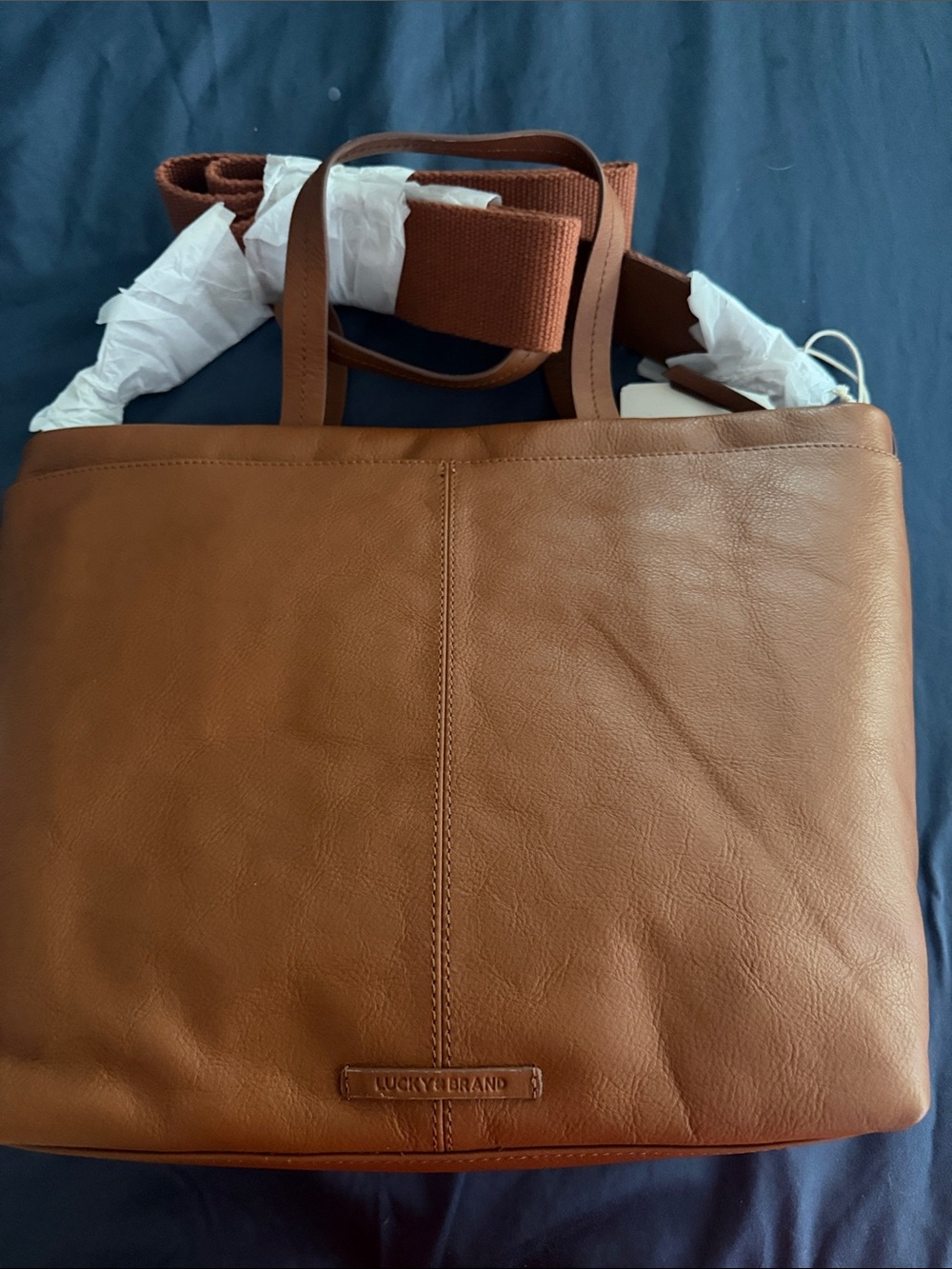 NWT New Lucky Brand Dawn Woven Tote RARE bag - Picture 8 of 8